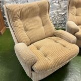 Sofa and armchairs orchid by Michel Cadestin edition Airborne