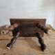 Tabouret avec pieds en bois tourné