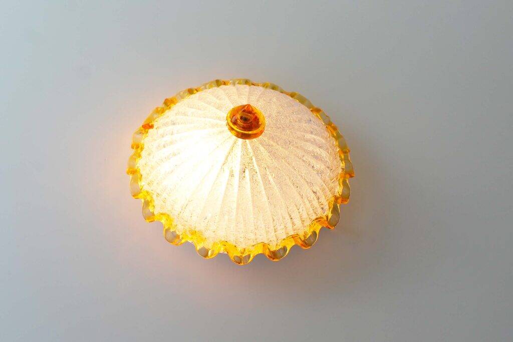 Petite applique ou plafonnier vintage en verre de Murano italien, Italie, années 1970