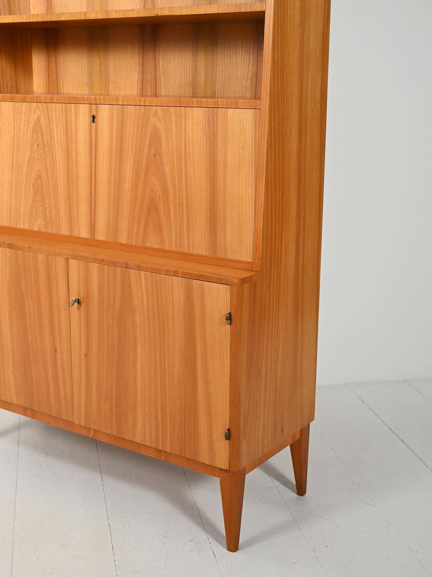 Scandinavian Elm Bookcase from the 1930s–40s