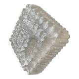 70s molded glass ceiling or wall light