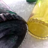 Service in orangeade signed nason moretti murano 50s, 5 pieces