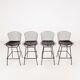 Set of 4 barstools by Harry Bertoia for Knoll, 1980