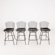 Set of 4 barstools by Harry Bertoia for Knoll, 1980