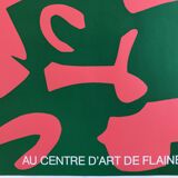 Exhibition poster made in silkscreen by Shirley Jaffe, Flaine Art Center, 1981