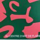 Affiche d'exposition réalisée en sérigraphie de Shirley Jaffe, centre d'art de Flaine, 1981