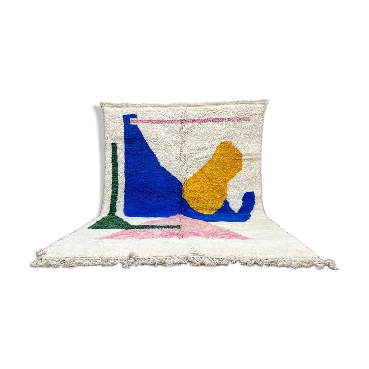 Tapis berbere fait main traditionnelle taille 150 x 250 cm