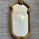 Vintage gilded wood Rococo mirror from the 1970s.