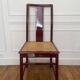 Set of 7 lacquered and caned chairs 1980 MONTINA SPA Italy