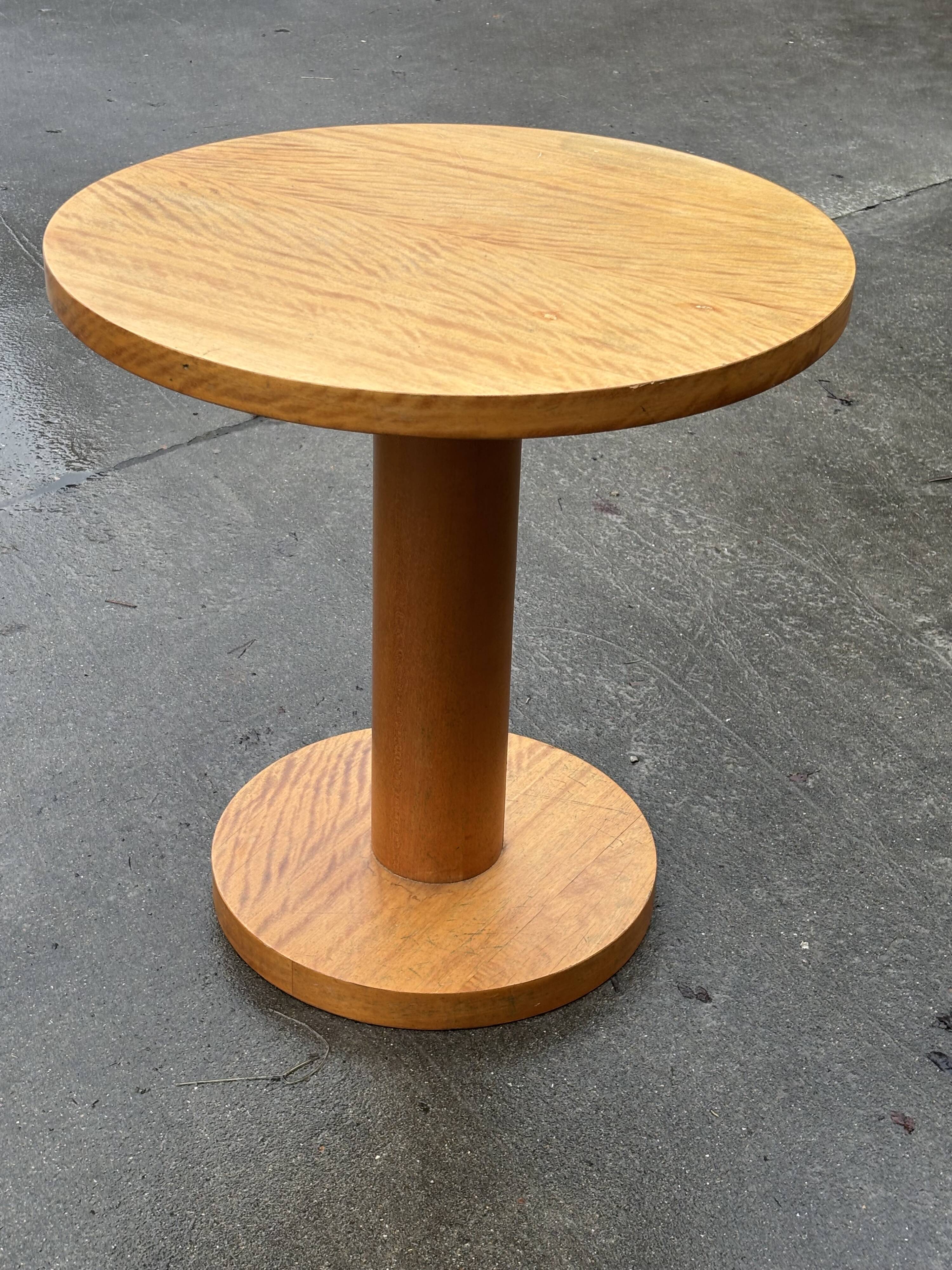 Art Deco Side Table Plant Table Oak 40's Design