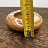 Vintage Orange Marble Ashtray Diameter 12 cm