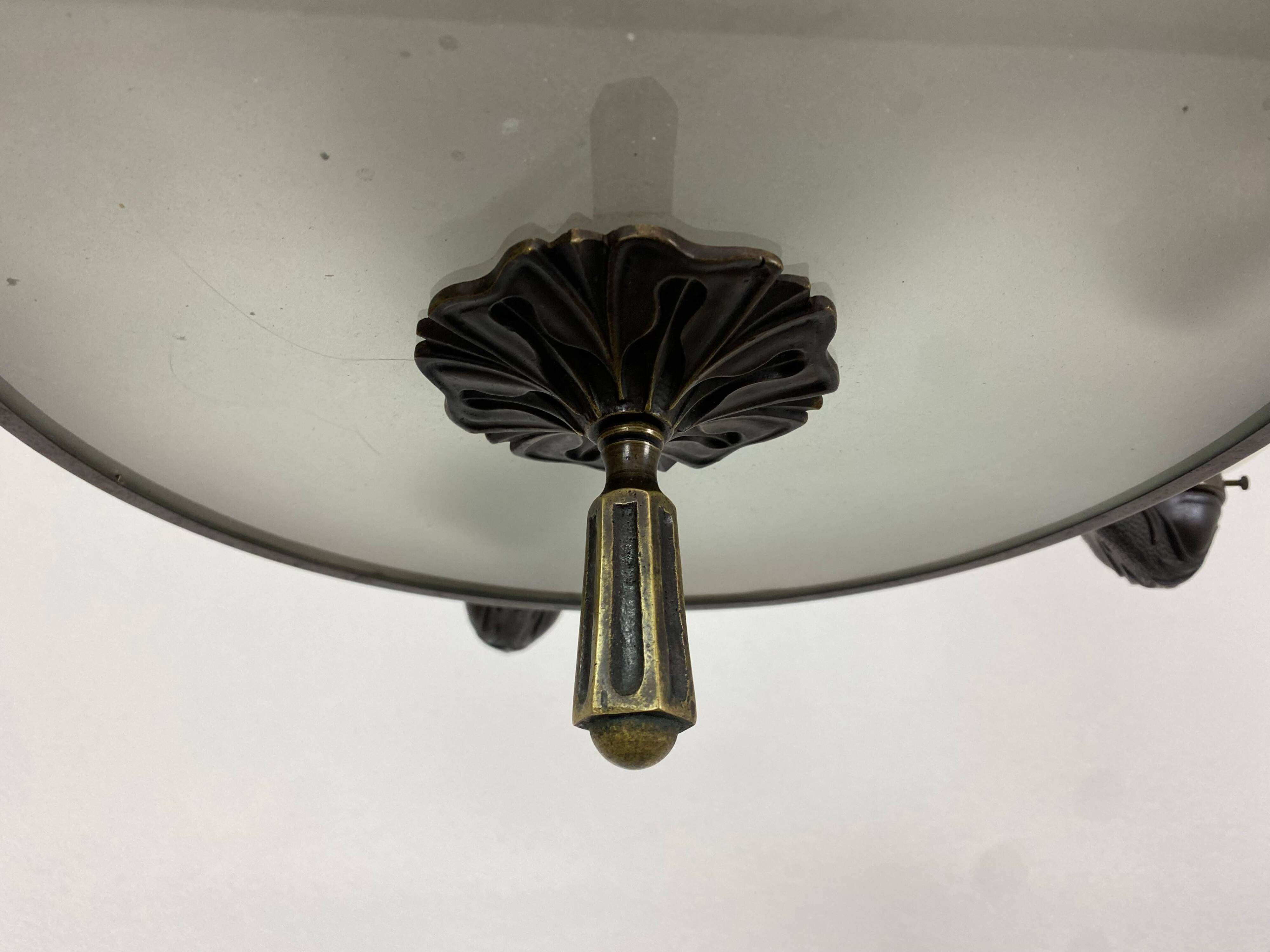 Bronze Secession chandelier