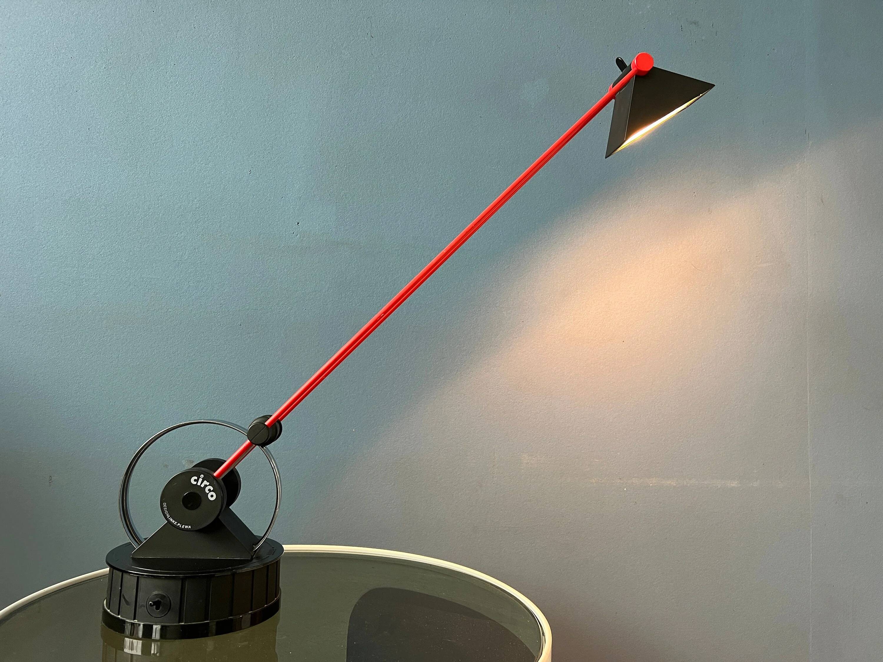 Postmodern table lamp Circo from the 1980s by Linke Plewa for Brilliant AG