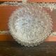 Vintage White Metal Support + Moulded Glass Ceiling Light Fixture