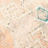 3x12 pale orange herki runner rug 99x380cm