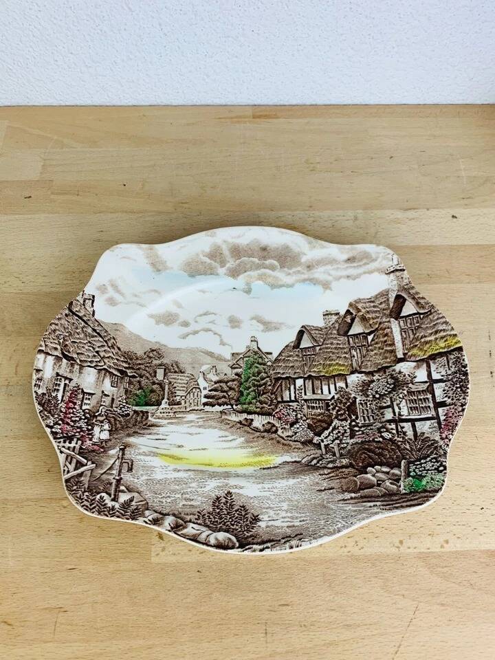 8 plates 1 dish Olde English Countryside Johnson Bros ironstone