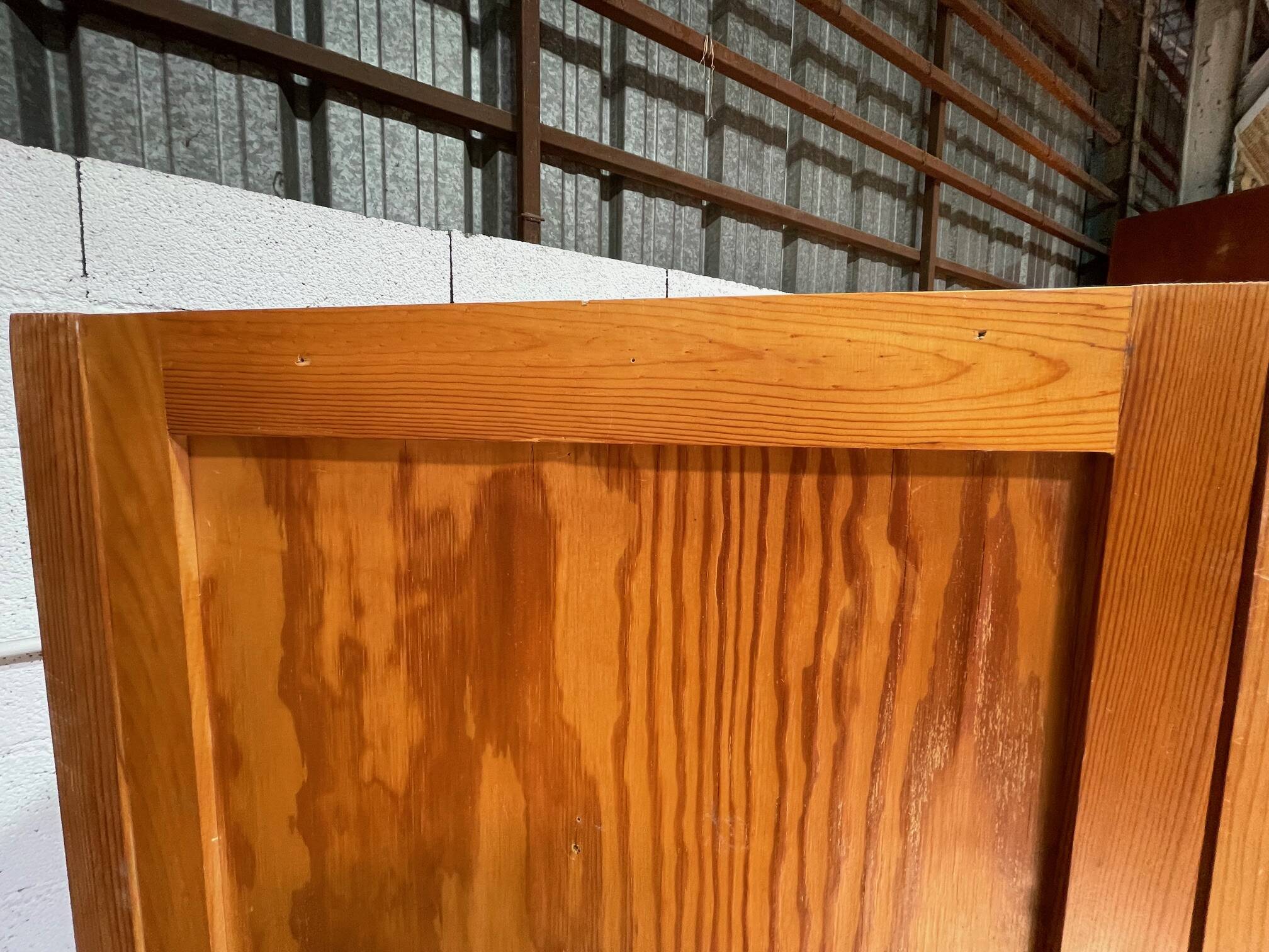 Weekend wardrobe in pine by Pierre Gautier Delaye, vintage 1950s.