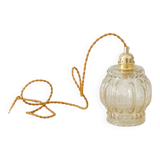 Baladeuse verre bulle ambré vintage