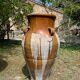 Ancient terracotta pottery jar