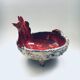 Mid-Century Art Ceramic Mystical Figural Dish, Belgium, 1960s