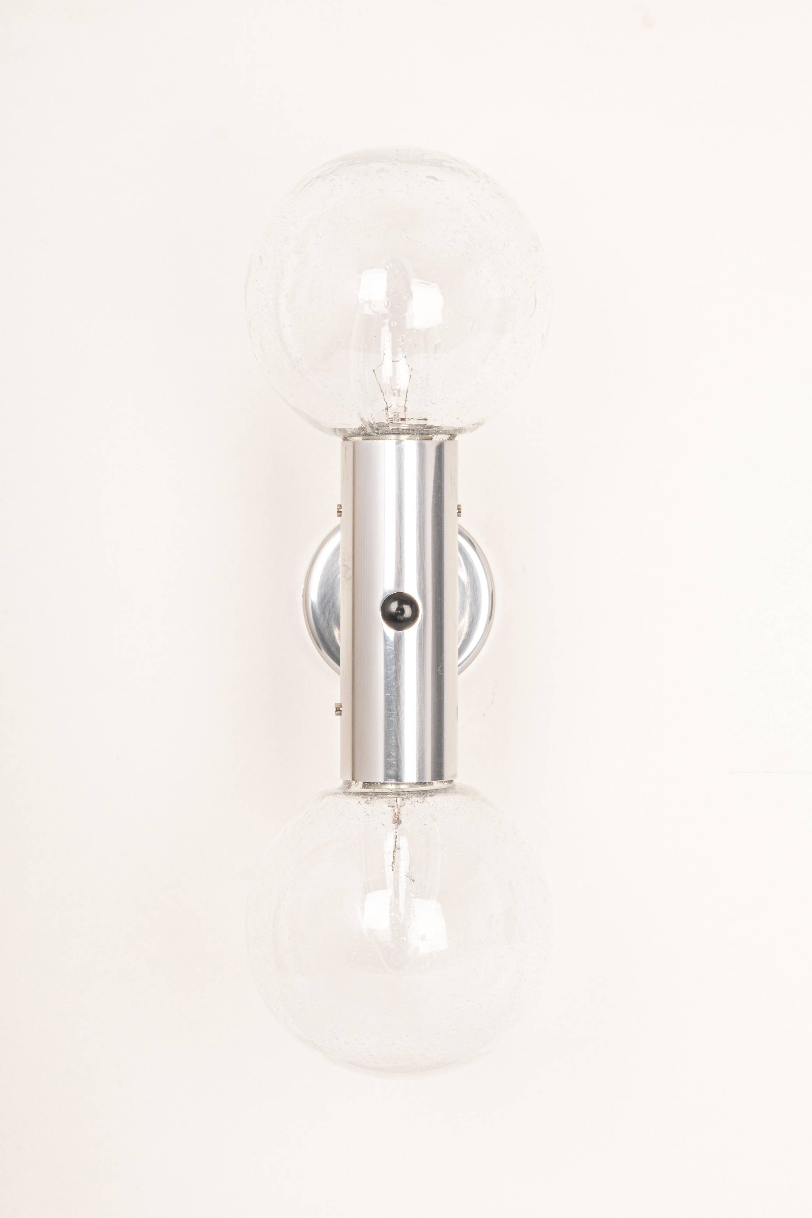 Pair of Atomic wall sconces Kalmar, Austria, 1960s