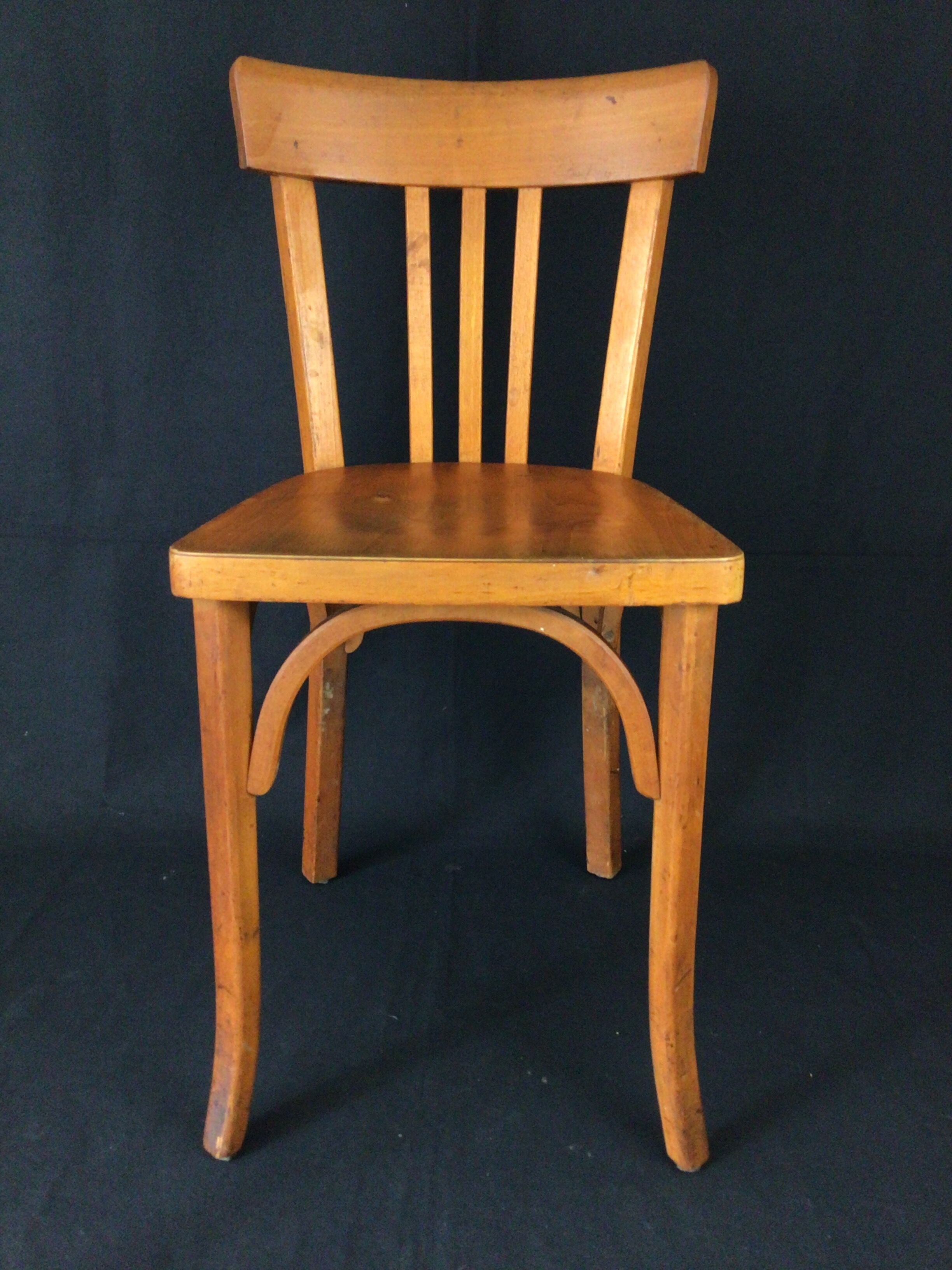 Pair of Baumann bistro chairs