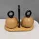 Pepper and salt mills designed by C. Jörgensen and R. Nissen for Bodum Denm