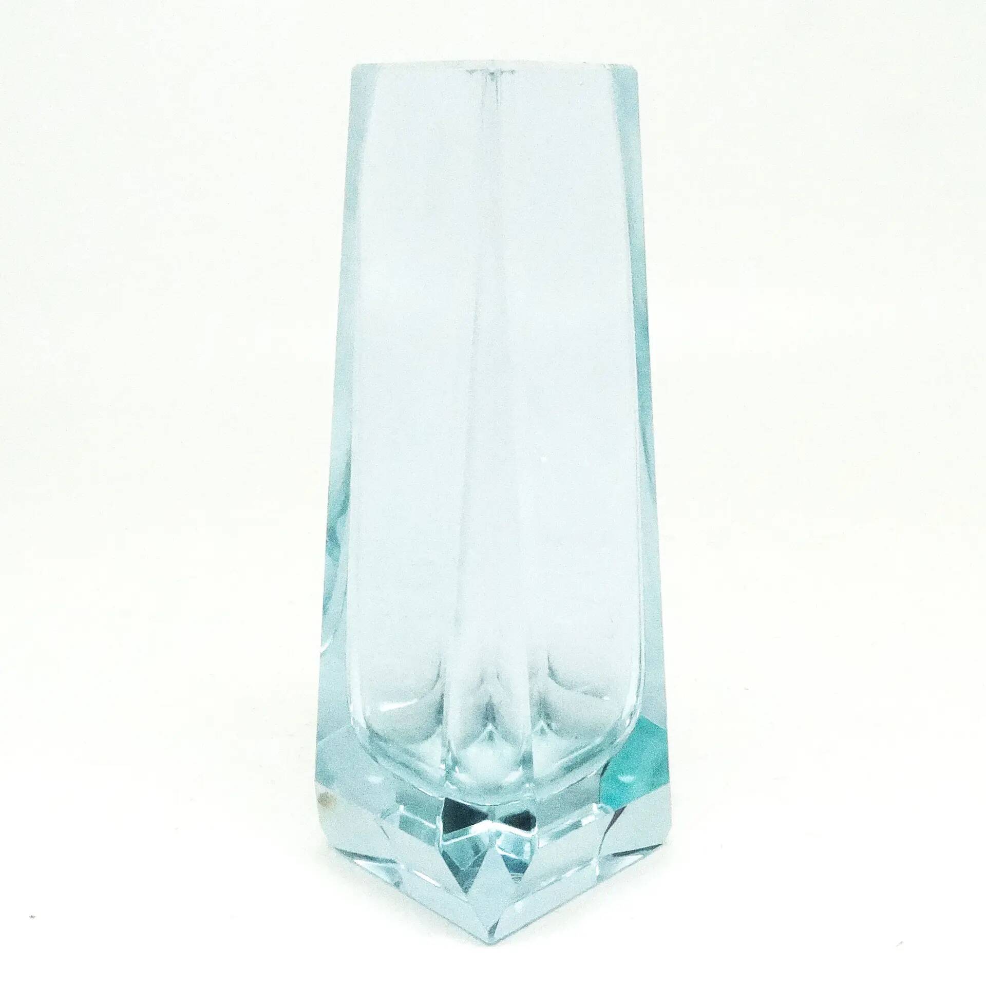 Art Deco vase, alexandrite glass, crystal, Moser, Czechoslovakia, 1930s
