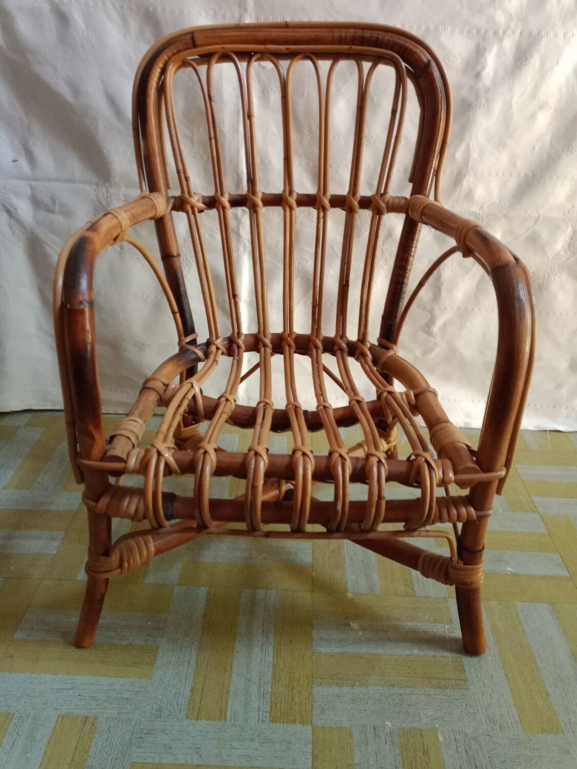 Bamboo armchair for children