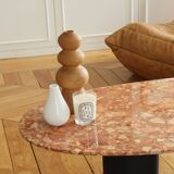 Table basse en marbre terracotta