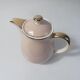 Villeroy & Boch teapot pink and gold signed Lucien Engel