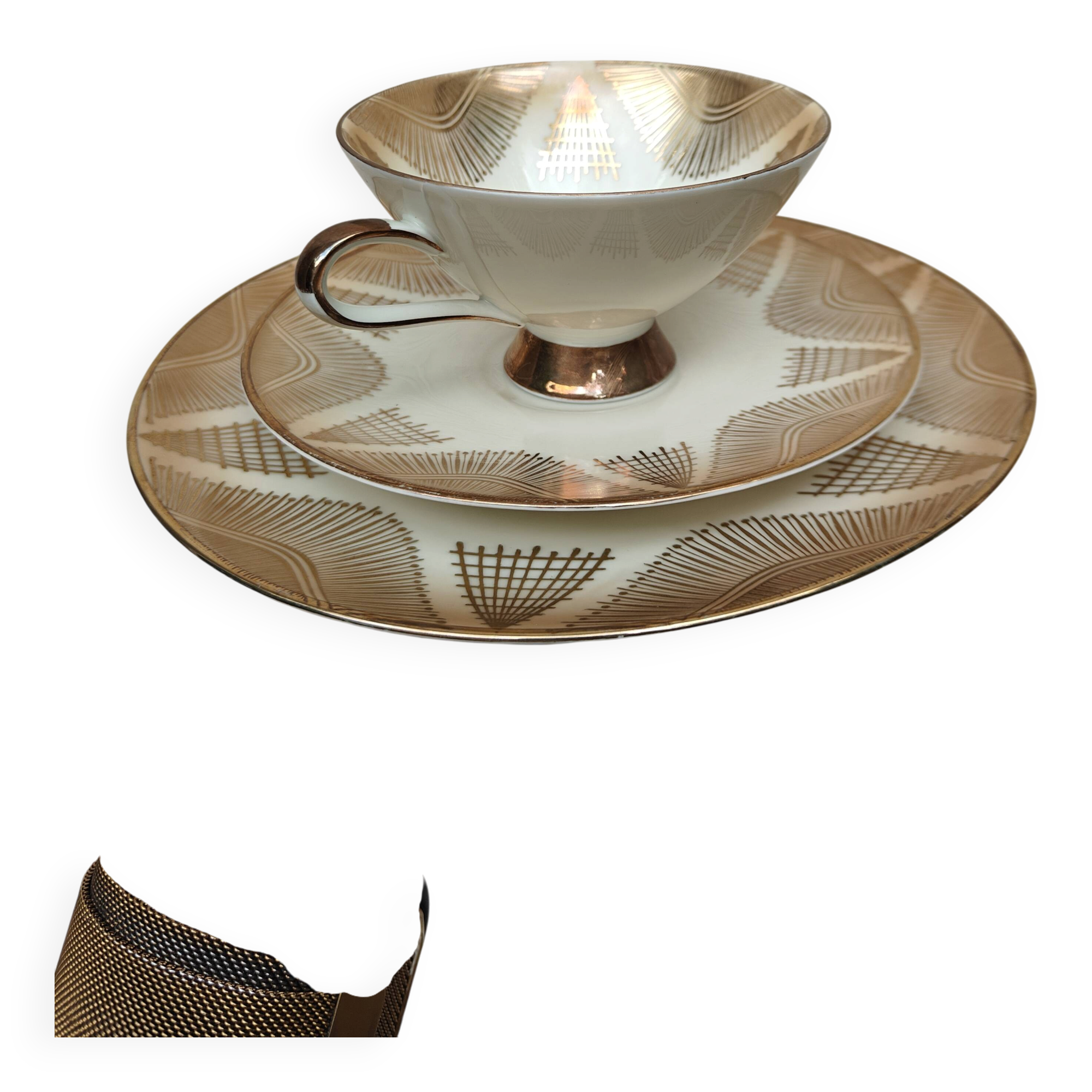 Vintage tea/coffee trio in porcelain from Bavaria Winterling Marktleuthen —