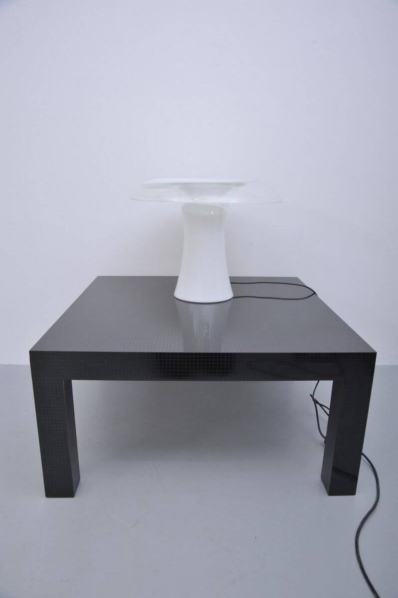 Lampe de table champignon en verre de Murano, attribuée à Vistosi, années 1970.