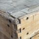 Small log workbench of Butchery solid wood 1930 ́