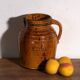 Old glazed ceramic jug – Central Europe, around 1930