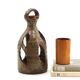 Stoneware ceramic lantern candle holder, 1960s