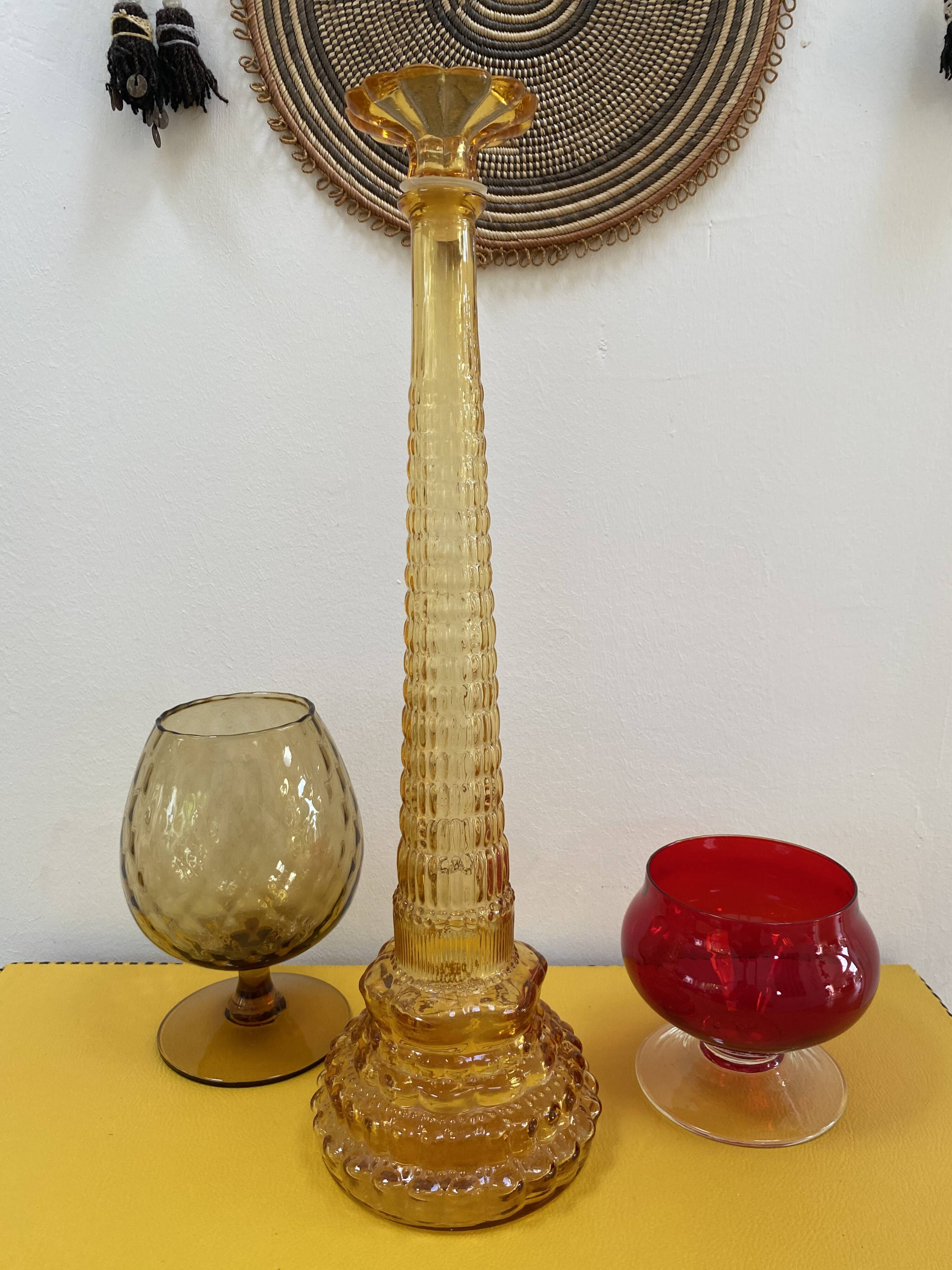 Italian Empoli XL decanter from the 50s