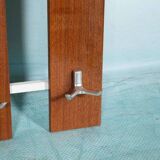 Vintage hardwood coat rack, minimalist mid-century coat rack.