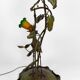 Lampadaire japonisant au Héron de style Art Nouveau,