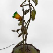 Japanese-style Heron floor lamp, Art Nouveau, France, circa 1900