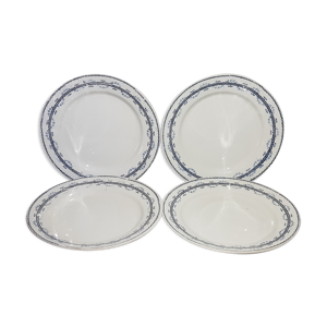 lot de 4 assiettes plates