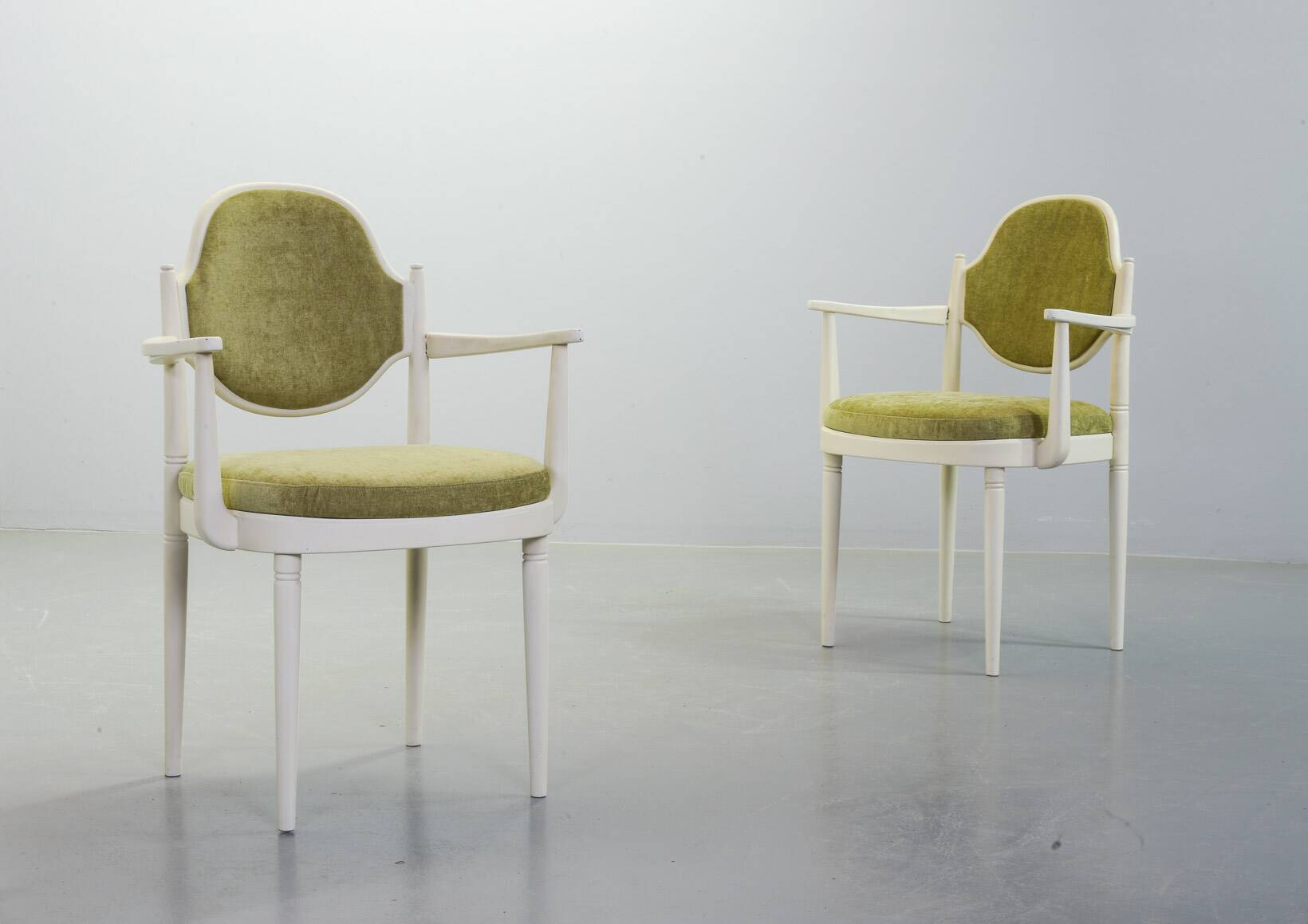 Thonet Side Chairs, Model 644 PV with Velvet Upholstery Hanno v Gustedt 60s