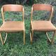 Set of 6 Baumann sleigh foot chairs 60s