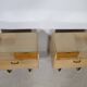 Mid-Century Design Vintage Bedside Tables with Metal Legs, Set of 2, 1960s