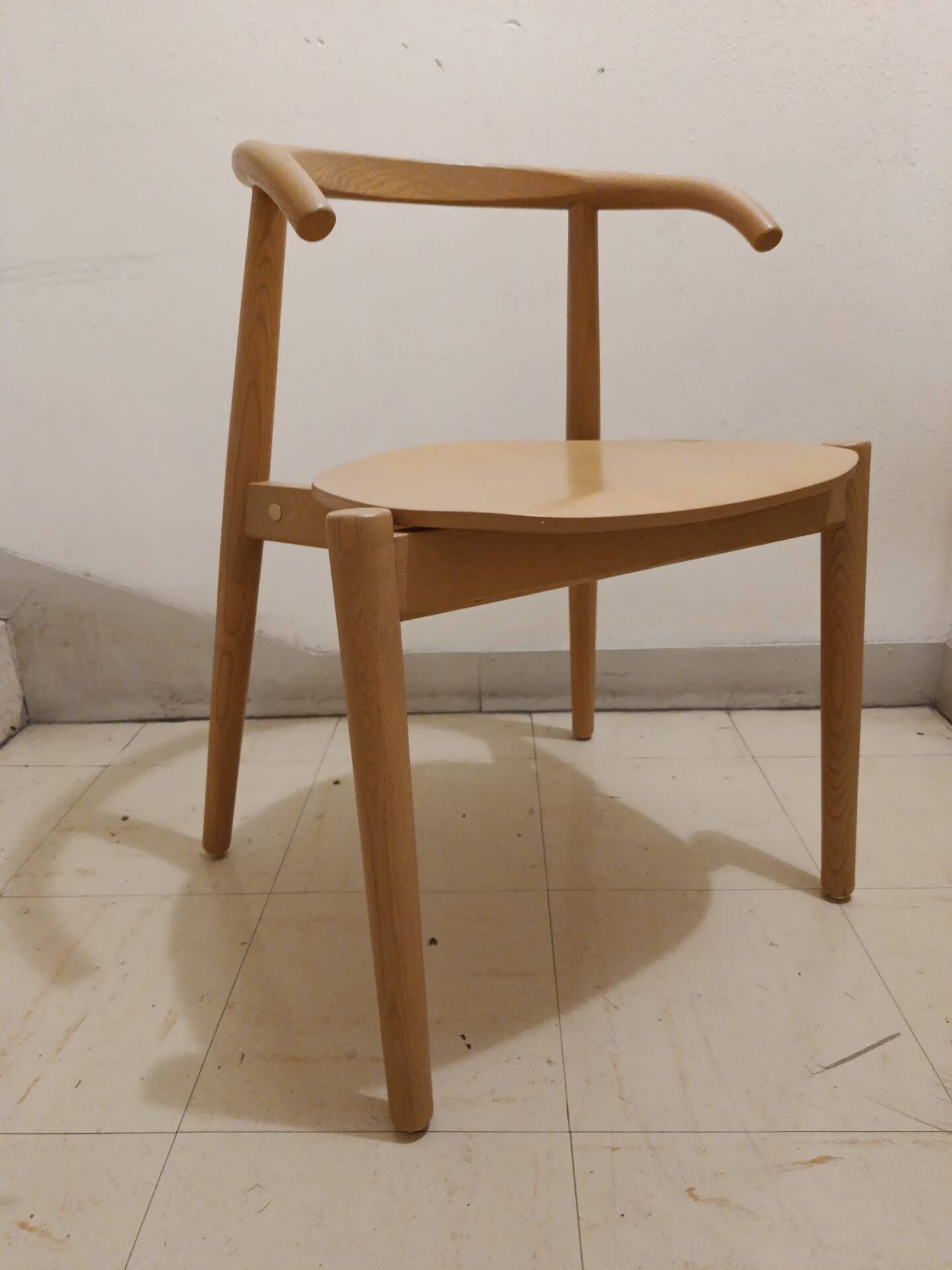 Solid wood design chair