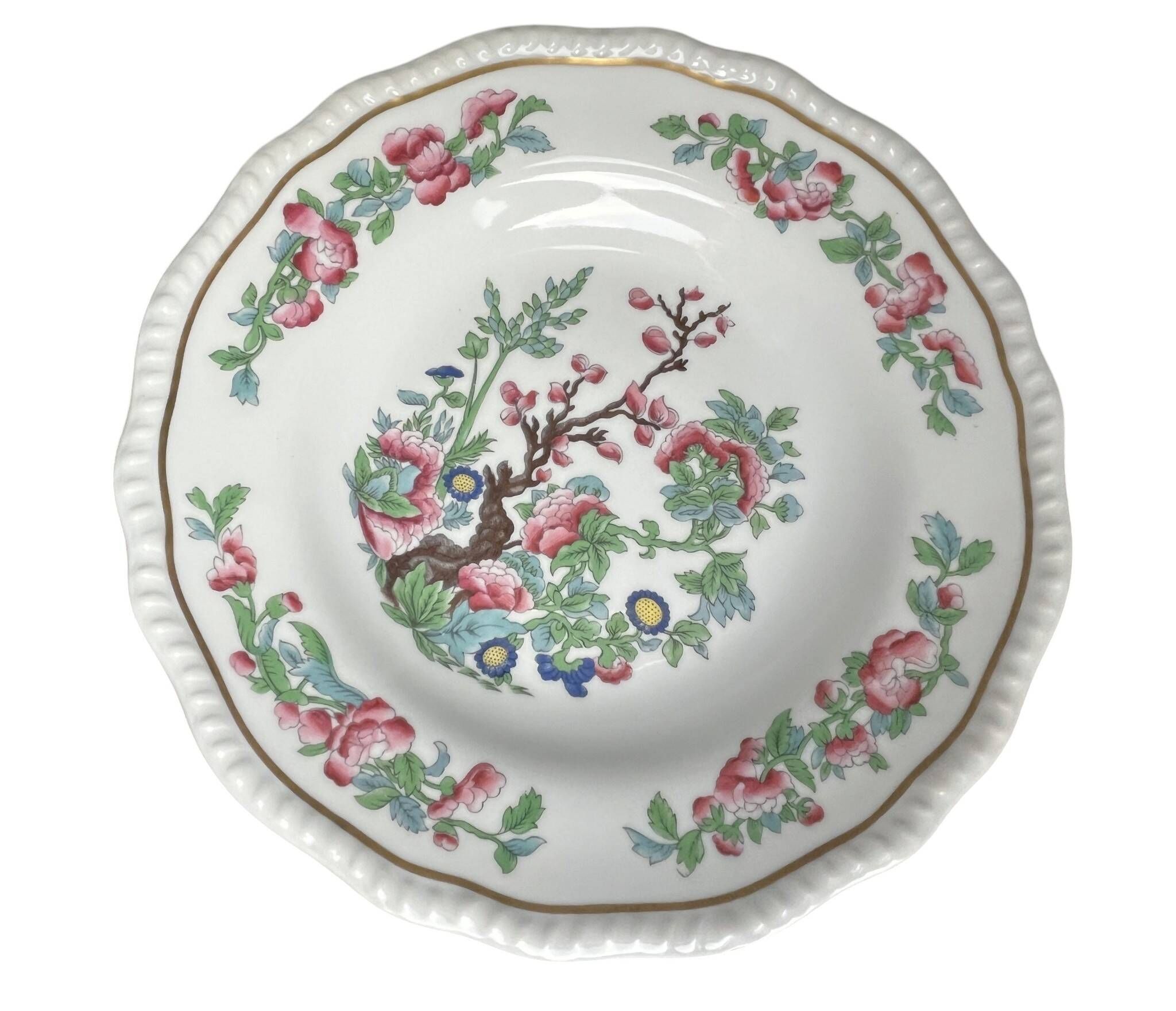 Tableware, Limoges porcelain service Bernardaud Trees of India 20th century