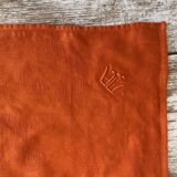 10 antique monogrammed napkins MA - 38x38 cm - Cotton