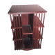 Revolving mahogany library