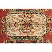 1970s Vintage Turkish Handmade Wool Red Oversized Area Rug 210x318