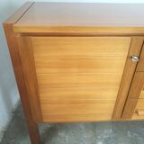 Large vintage row in blond wood